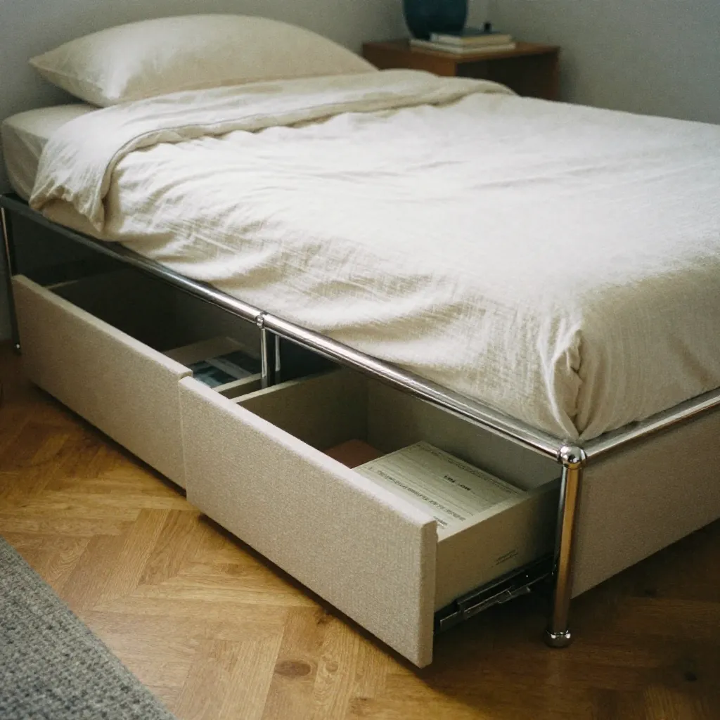 Modern modular seating arrangement in contemporary living space